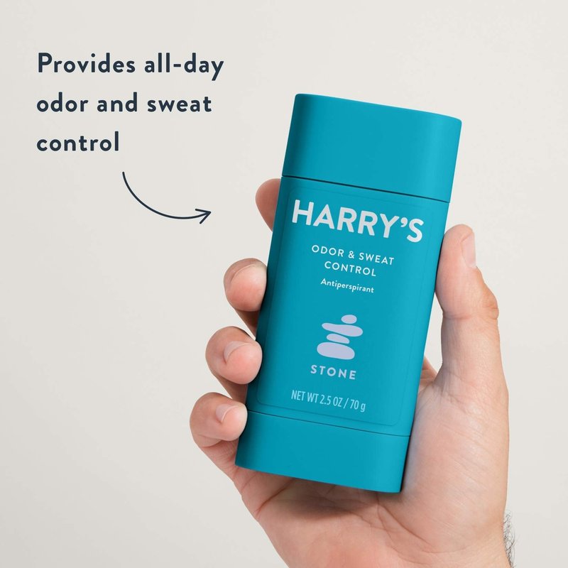 Harry's Deodorant & Antiperspirant - Odor & Sweat Control Antiperspirant for Men - Stone (6 Count)
