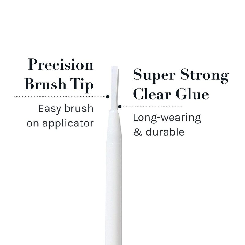 AOA Studio Eyelash Lash Glue Enhancers 4pcs Strip Lash Adhesive Strong Hold Water Proof Formula No Irritation Latex Free Long Lasing Quick Dry Eyelash Adhesive 0.17oz Each (4 Pack) (Clear)