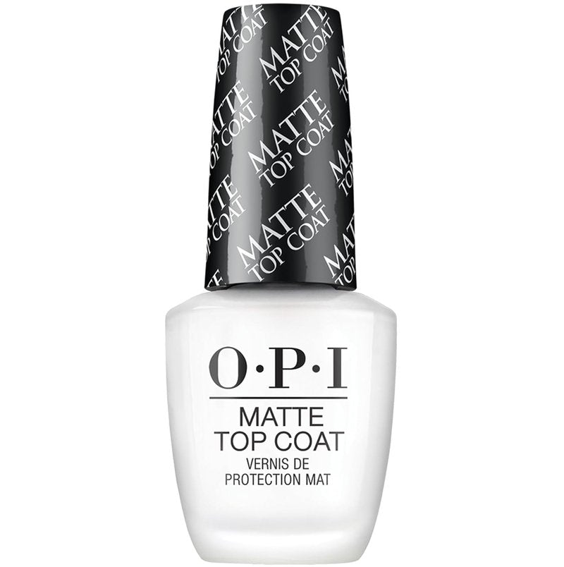 OPI Matte Top Coat | Nail Polish Matte Top Coat | Prevents Chipping, Protects Nails, Matte Finish