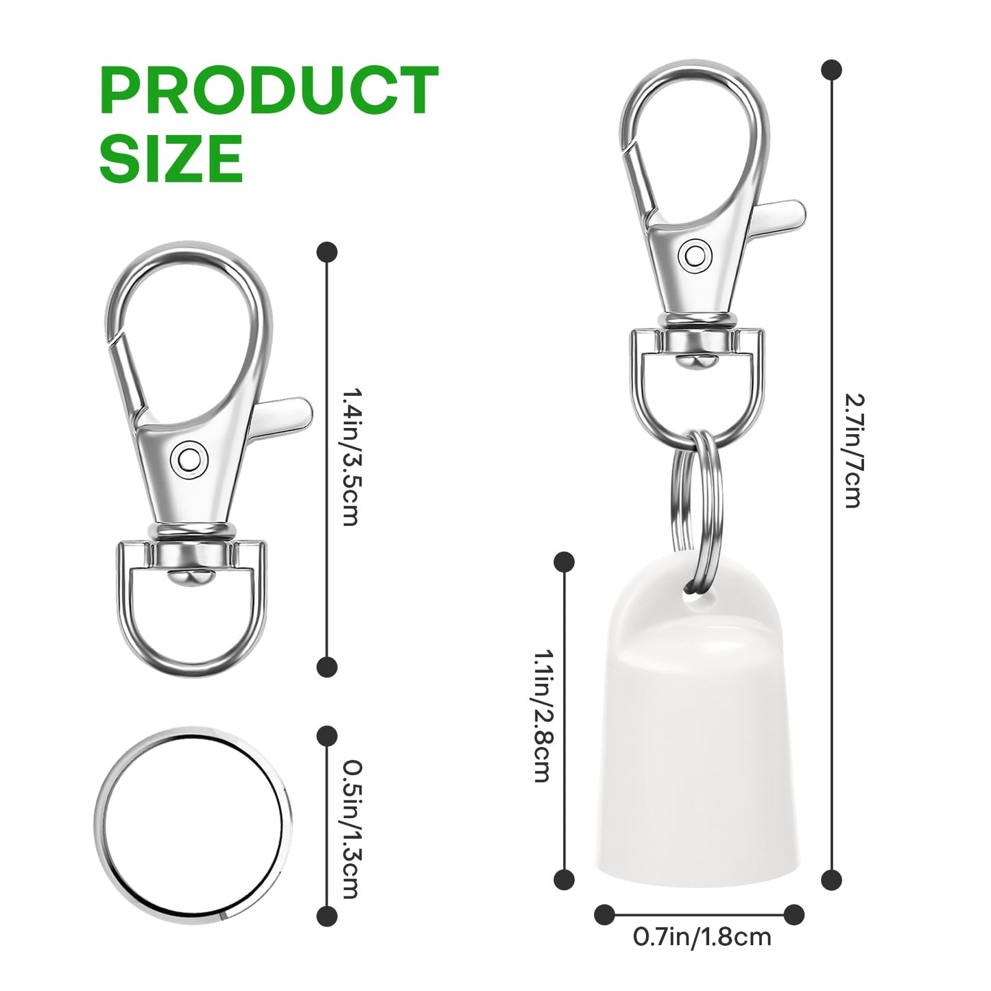 Rolitwils 2 Pcs Keychain Holder for Aquaphor Lip Repair- Polypropylene Cap Accessory - Fit Lip Balm Keychain