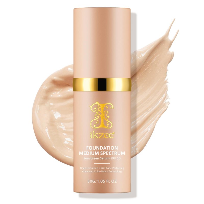 4 in 1 Foundation Liquid, Medium Coverage, Color Matching, Long-Wearing & Waterproof Makeup for All-Day Wear