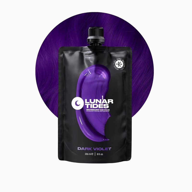 Lunar Tides Semi-Permanent Hair Color - Dark Violet, 8 fl. oz. | 43 Vibrant Shades Available