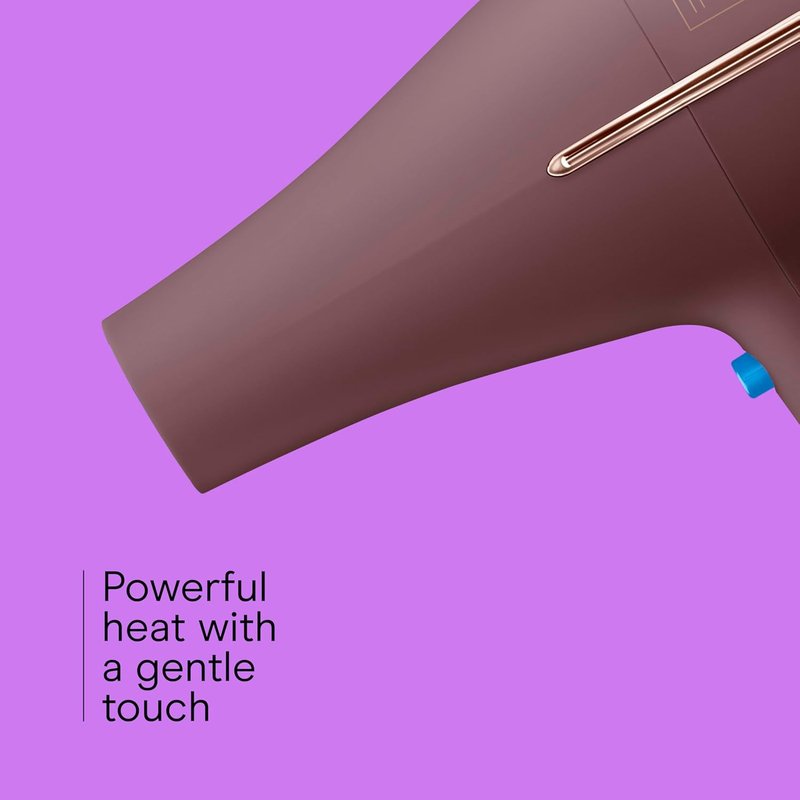 Infiniti PRO by CONAIR Hair Dryer - 1875W AC Motor with Diffuser & Concentrator Attachments | Plum Color