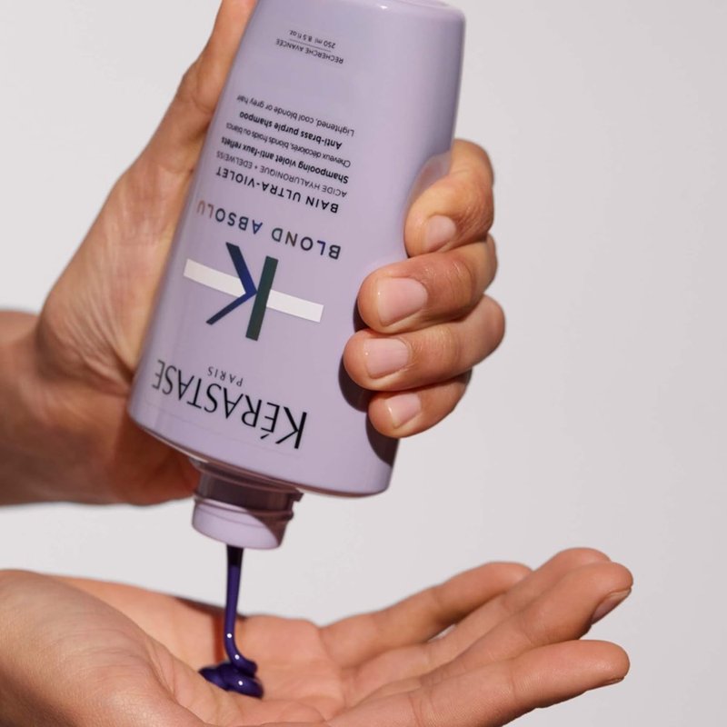 KERASTASE Blond Absolu Shampoo - Neutralizes Brassiness with Blue & Violet Pigments | Restores Shine & Softness