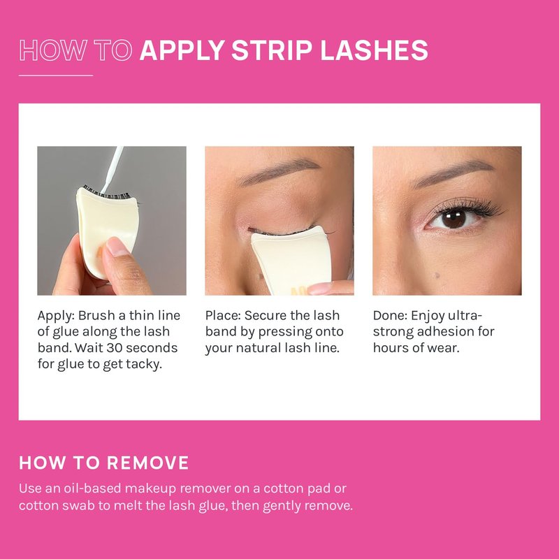 A2O Lab Ultra-Hold Brush-On Eyelash Adhesive, Clear, Waterproof, Latex-Free (1)