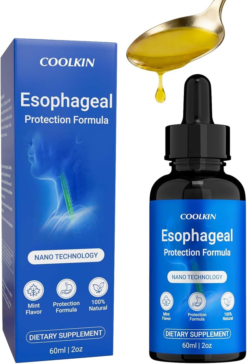 Nano Esophageal Relief Drops - Soothes Digestive Discomfort with Slippery Elm Bark & Zinc - Non-GMO, Dairy-Free