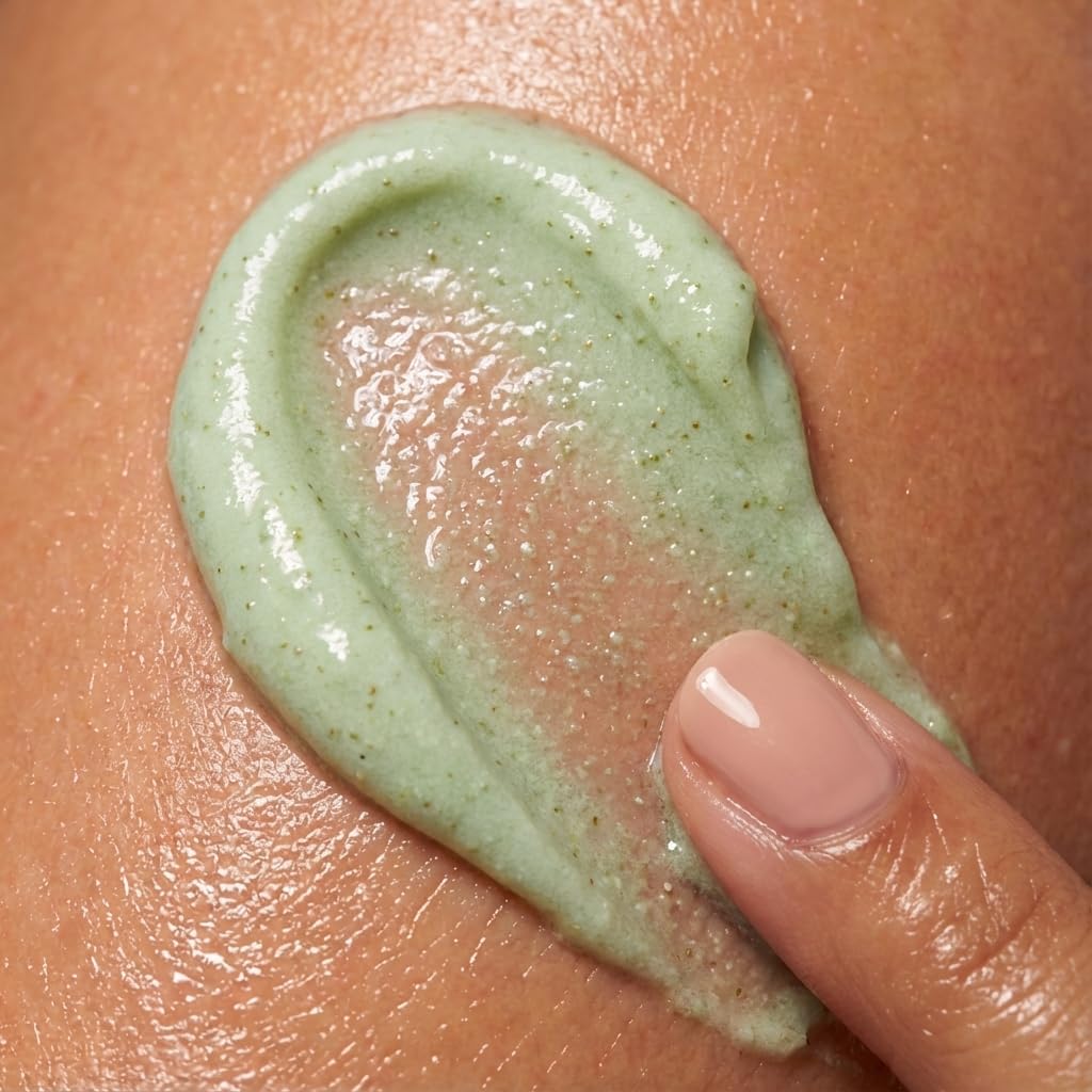 My Beauty Spot Scented Body Scrub for Women - Matcha Scented Body Scrub, Natural Exfoliating Body Scrub, Skin Exfoliator Infused with Hyaluronic Acid, Romoves Dead Skin From Body - Extra Large 500 ml.