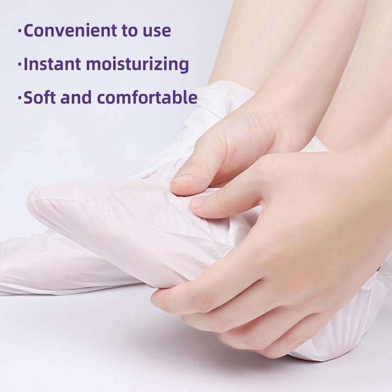 GUOYAOLIFU Hydrating Foot Masks Set,Exofliating 6 Pack Socks Mask for Dry Feet Peeling Away Dead Skin Calluses（Lavender）