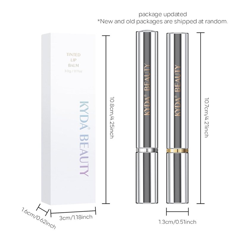 KYDA Honey Lipstick - Tinted Hydrating Lip Balm with Natural Sheer Tint | Moisturizing Black Color