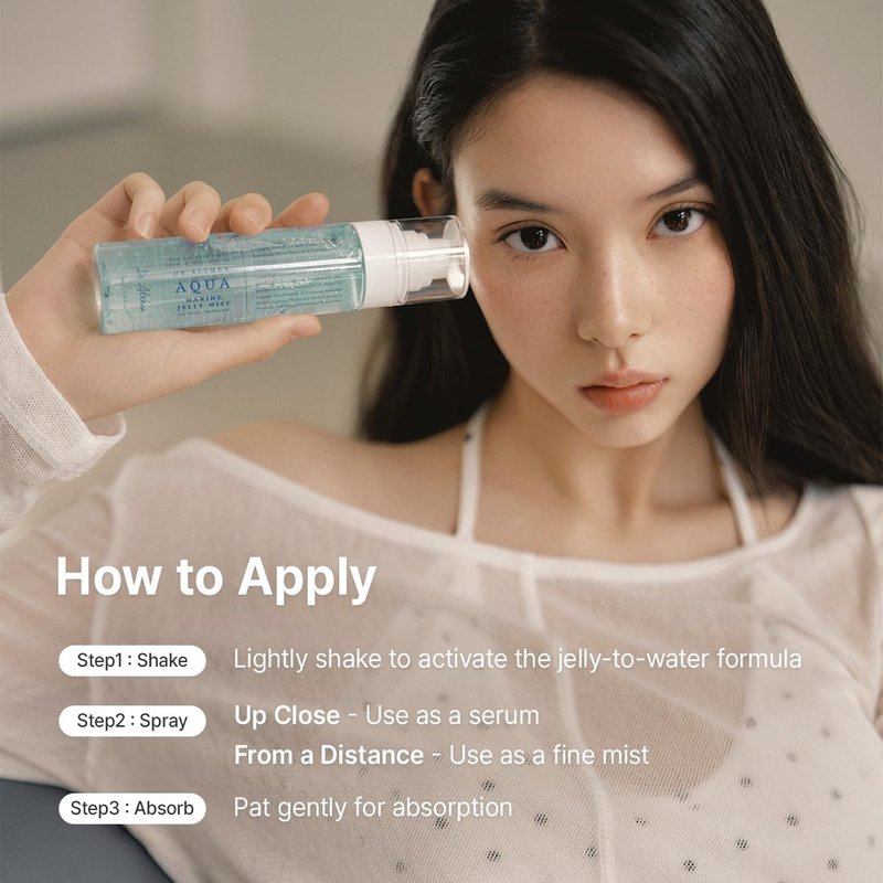 Dr.Althea Aqua Marine Jelly Mist - Lightweight Ultra-Fine Facial Spray | Hydrating Serum with PDRN & Triple Hyaluronic Acid | Vegan Korean Skincare, 3.38 fl. oz.