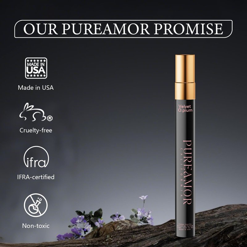 Pheromones Perfume for Women - Amber Vanilla Extrait de Parfum Oil Spray | 12ml Long-Lasting Travel Size Fragrance