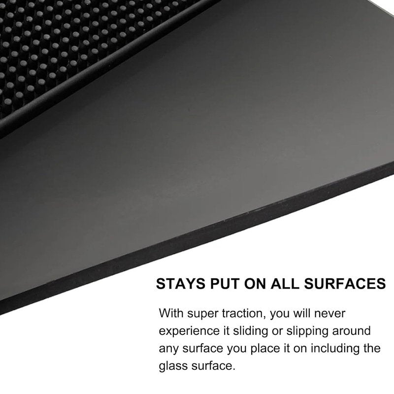 Barber Mat, 12x6 Inches Anti-Slip Flexible Rubber Station Mat for Clippers & Scissors Professional Countertop Protection Pad for Barber, Hair Salon Tools & Spa