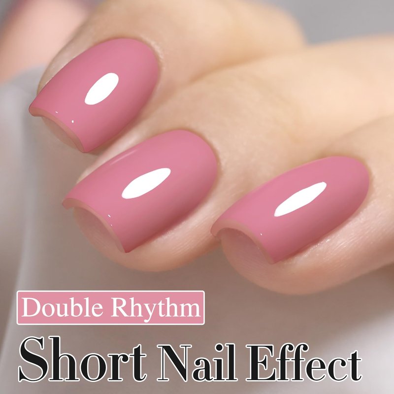Double Rhythm 15ML Gel Nail Polish Pure Sheer Same Color Same Bottle Soak Off Gel Polish Art Manicure Salon DIY at Home for Women (Pale Pink-A1470)
