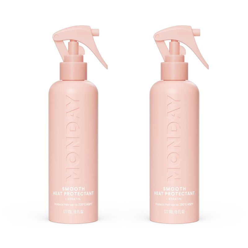 MONDAY HAIRCARE SMOOTH Heat Protectant with Keratin – 6 oz for a Smooth, Polished Finish(Pack of 2)