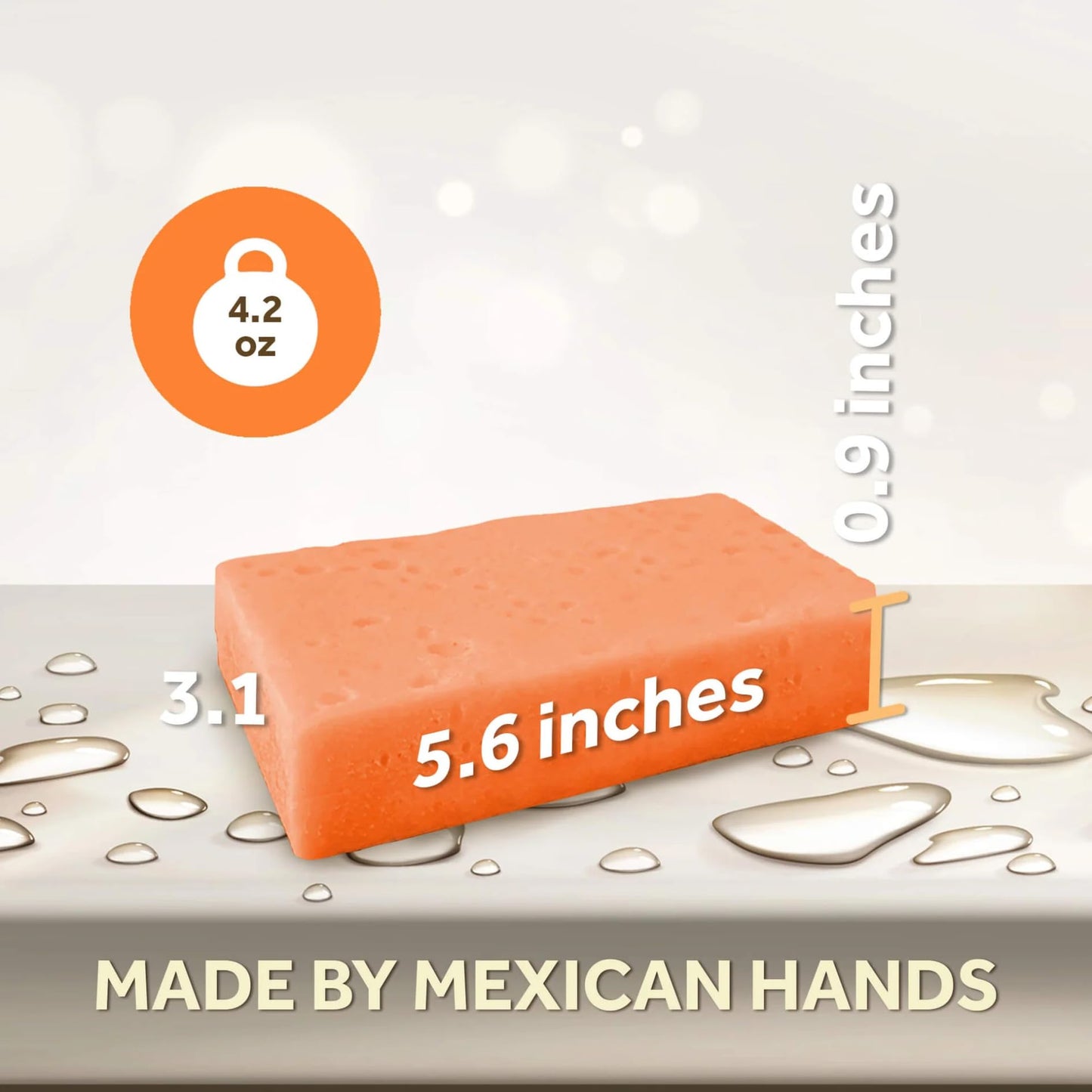 T.Taio Esponjabon Pore-Cleansing Soap Sponge - Cleansing Shower Scrubber - Cleaning Bath Wash Scrub - Oil Removal - Massage & Lather Foot, Elbow, & Face - Bathroom Accessories (2-Pack)