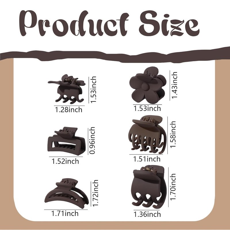 Skiennix 18 Pcs Small Hair Clips Set - Stylish Butterfly & Flower Claw Clips for All Hair Types