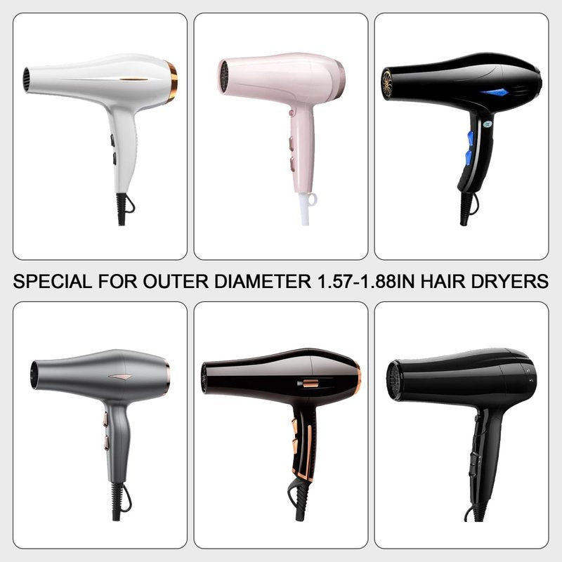 Healvian 2pcs Hair Diffuser Fits 1.77inch Old-Fashioned Diameter Hair Dryers,Hairdryer Attachment Nozzle,Plastic Replacement Narrow Concentrator for Blow Dryer Nozzle