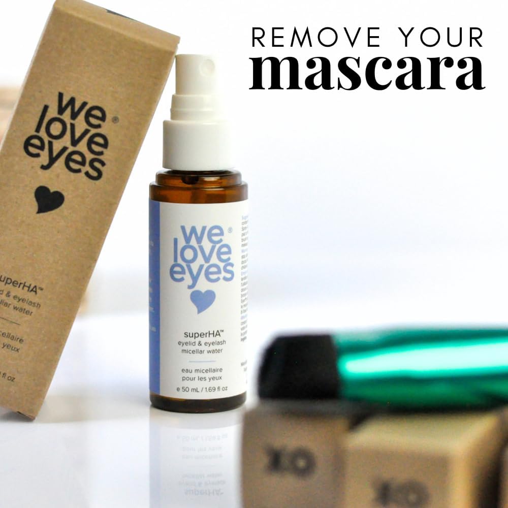 We Love Eyes - superHA® Eyelid & Eyelash Micellar Water - Gentle Makeup Remover with Hydrating Micelles
