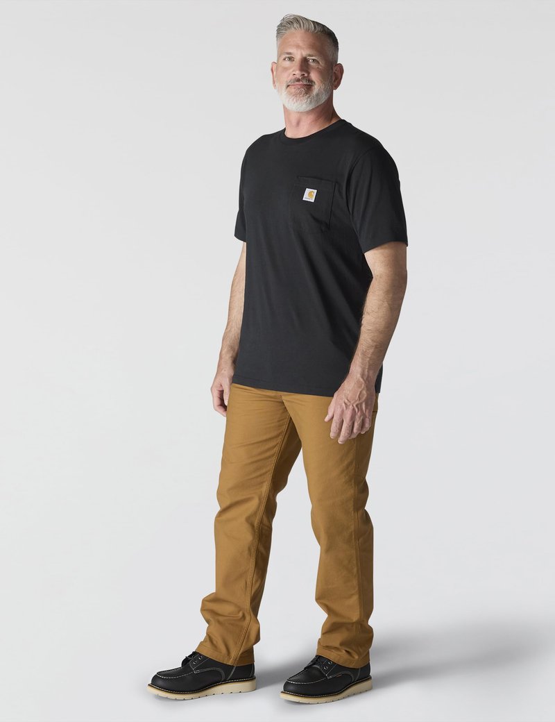 Carhartt Men's Iconic K87 Pocket T-Shirt, Black, Large