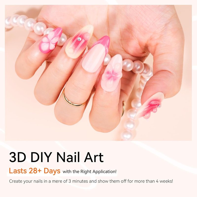 Nail Rhinestone Glue Kit - Super Strong 3D Gel for DIY Nail Art | Easy to Use for Beginners & Pros