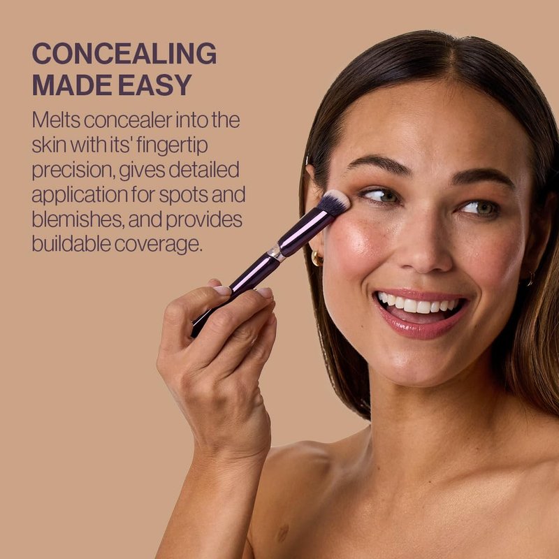 Anisa Beauty Angled Concealer Brush - Precision Application for Cream & Liquid Concealer | Soft Vegan Fiber for Flawless Blending