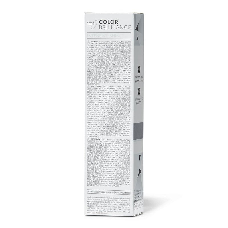 Ion Permanent Brights Creme Toner Icy White, Vegan, Cruelty Free, PPD Free, 100% Gray Coverage, Long Lasting, Fade Resistant Color, 2.05 oz