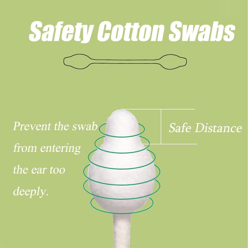 160pcs Safety Cotton Swabs with Large Tips for Newborn, Babies,Infants, Kids, Children