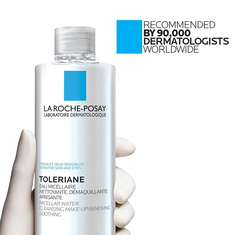 La Roche-Posay Micellar Cleansing Water - Gentle Makeup Remover for Sensitive Skin | Hydrating Face Toner
