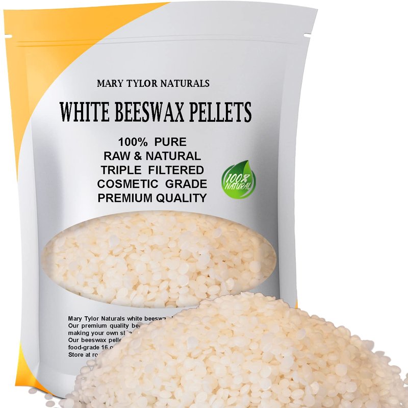 Beeswax Pellets - 100% Pure & Natural Cosmetic Grade | 1lb Triple Filtered for DIY Lip Balm & Body Creams