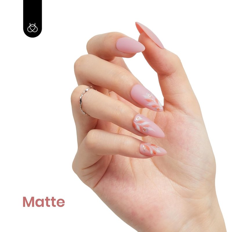 Beetles Pink Gel Polish - Dusty Mauve Nude Pink Nail Polish | Long-Lasting 15ML for DIY Summer Manicure