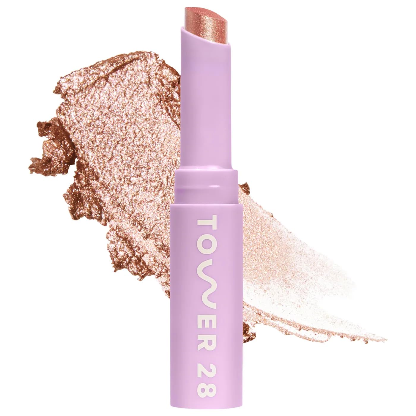 Tower 28 GoGo Cooling Shimmer Eyeshadow Stick - 8-Hour Wear Cream + Precise Highlighter - Avalon (.09 oz)