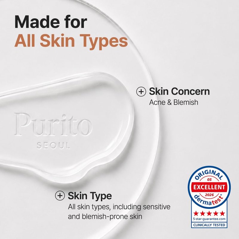 PURITO Oat Calming Gel Cream | Face Moisturizer for Blemish Calm & Lightweight Hydration | All skin types, sensitive and blemish-prone skin | Non-Comedogenic | Korean Skincare, 100mL, 3.38 fl.oz