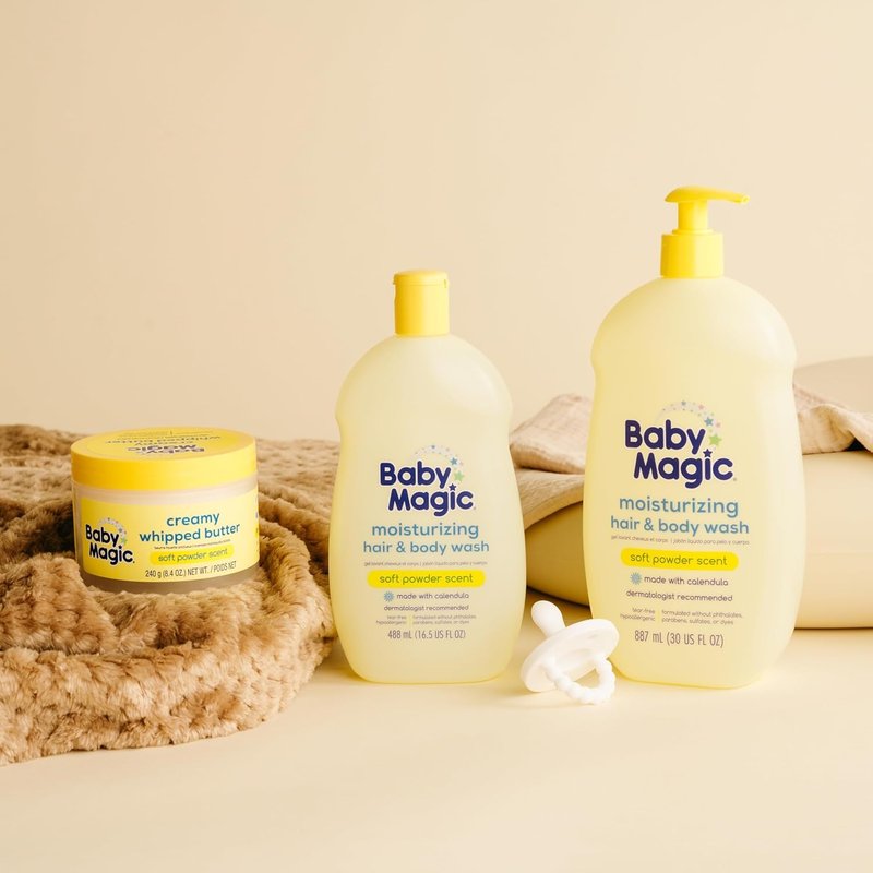 Baby Magic Hair & Body Wash - Moisturizing Formula for Soft Skin & Hair | 16.5 Fl Oz