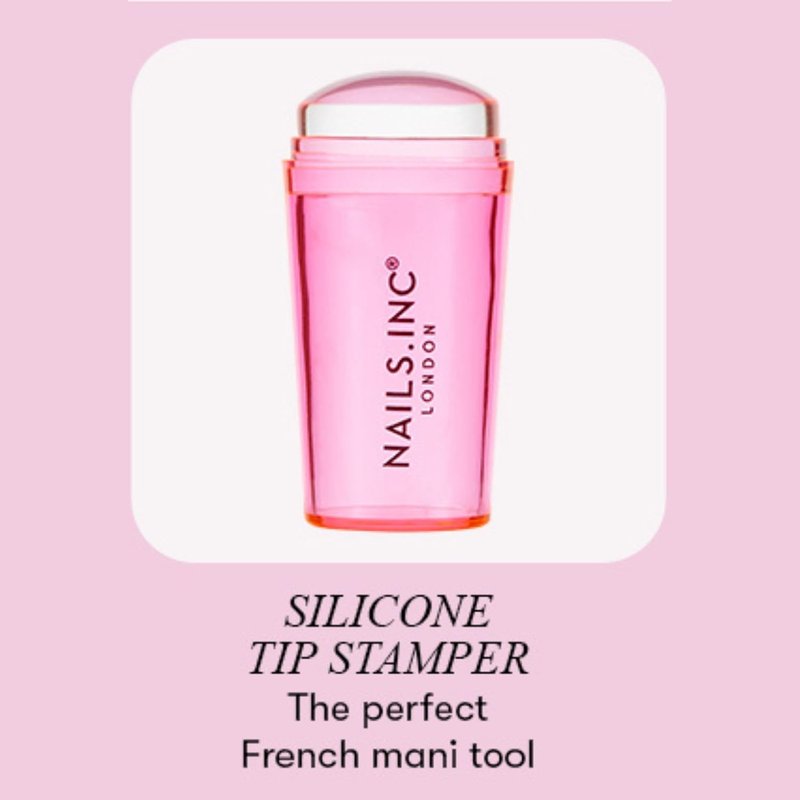 Nails Inc 45 Second Speedy Gloss French Manicure Set - Quick Dry, No Chip, 3 Pieces | Pink DIY Nail Art