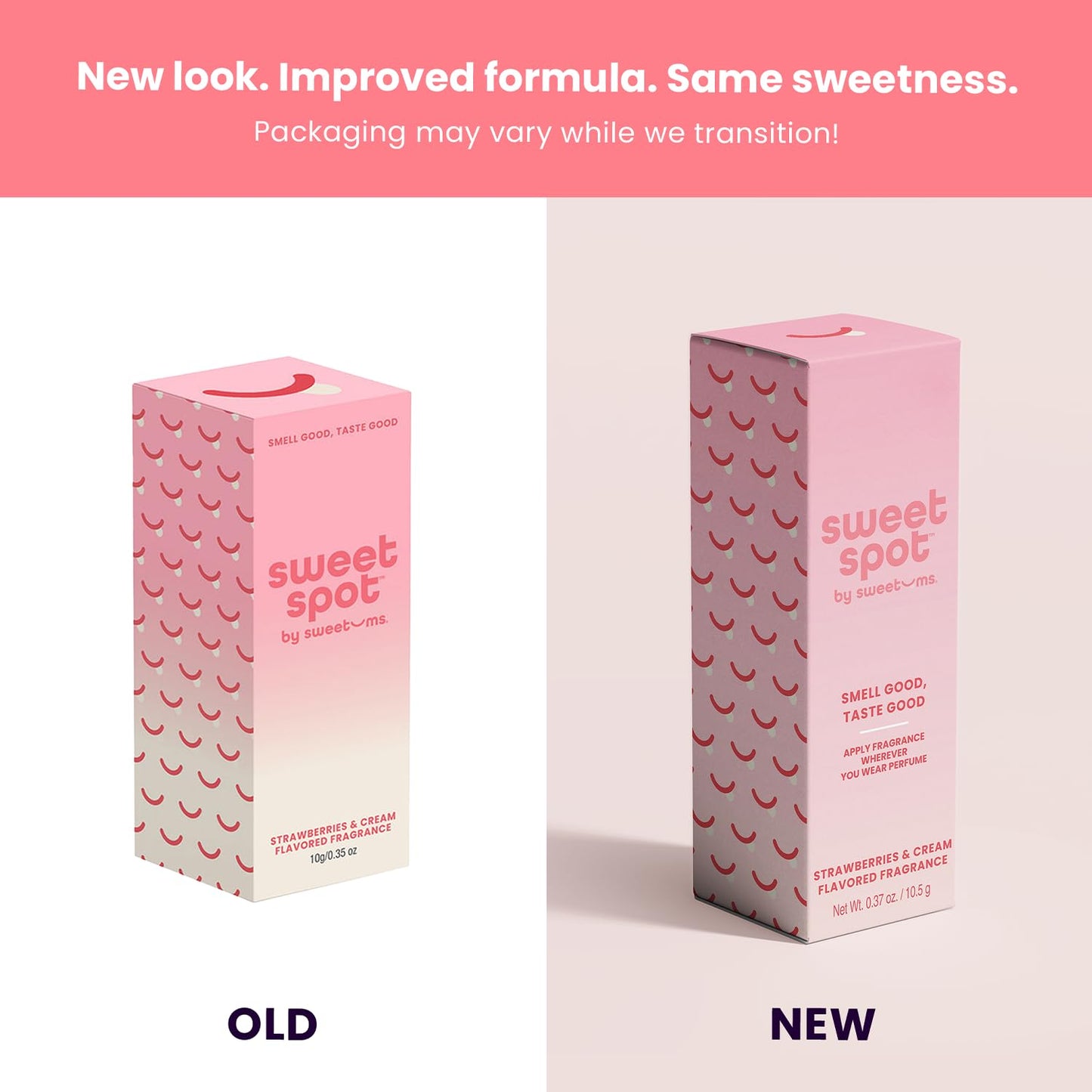 SweetSpot Solid Perfume Stick - Portable Long-Lasting Fragrance | Strawberries & Cream, Natural Ingredients