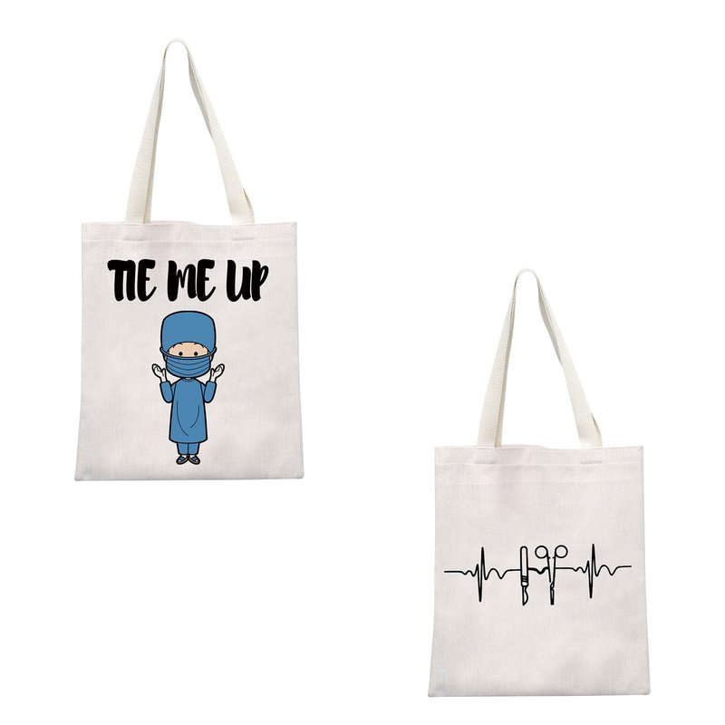 GJTIM Funny Surgical Tech Gift Tie Me Up Zipper Pouch Makeup Bag for Surgeon (Tie Me Up Tote)
