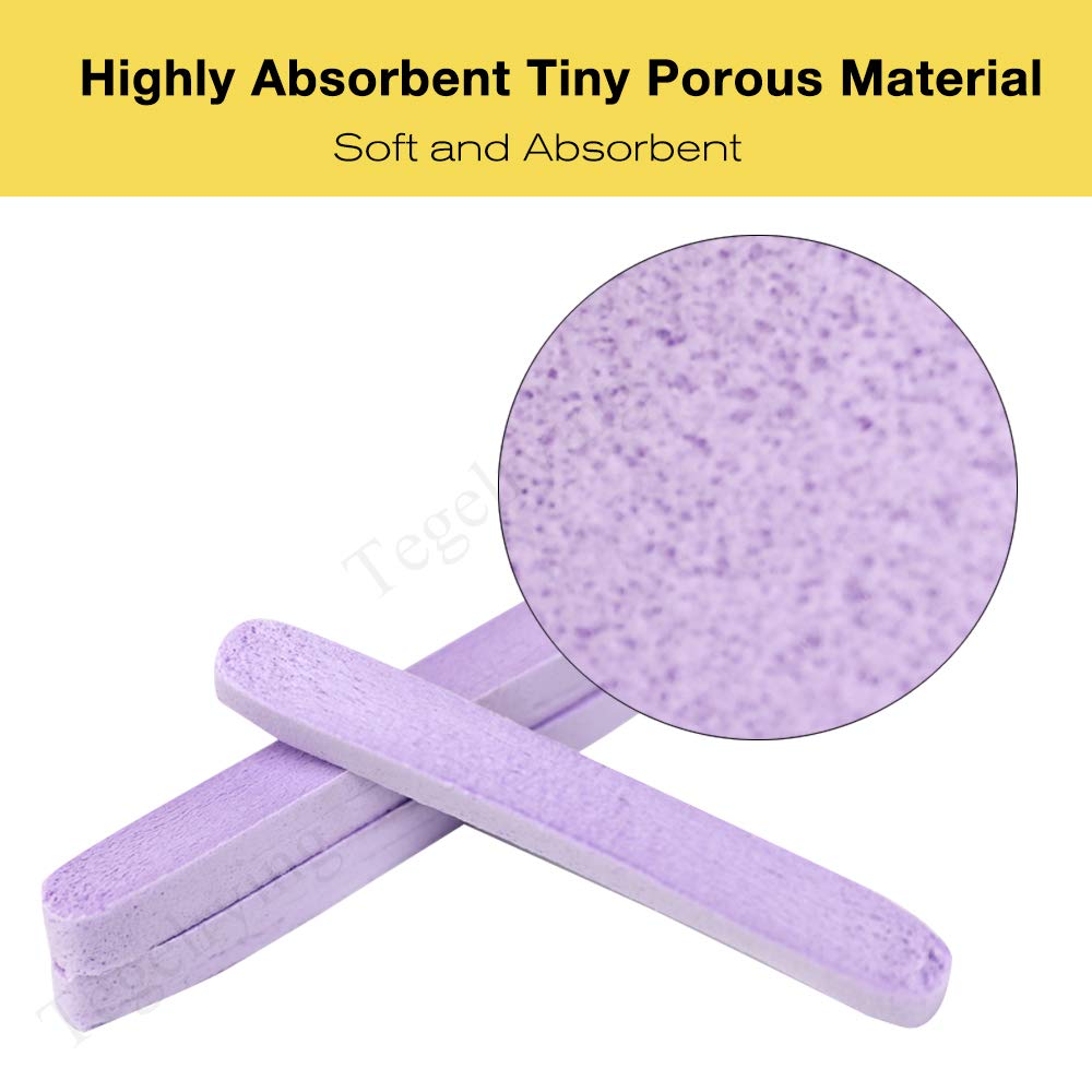 Tegelrying Facial Sponge Compressed,60 Pcs PVA Professional Makeup Removal Wash Round Face Sponges Spa Pads Exfoliating Cleansing for Women,Purple