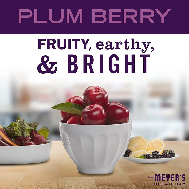 Mrs. MEYER'S Clean Day Plum Berry Scent Hand Soap Refill, 33 Fl Oz. (Pack of 3)