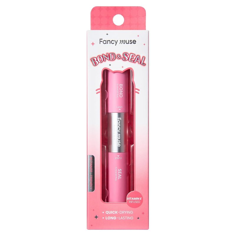 Skiennix Lash Bond and Seal Glue - Clear Waterproof Eyelash Adhesive with Vitamin E | 120H Long-Lasting Comfort