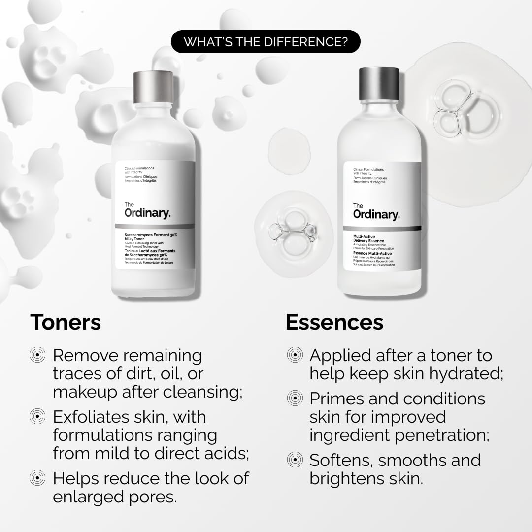 The Ordinary Multi-Active Delivery Essence, Hydrating Skincare Face Essence for Softer and Smoother Glass Skin, 3.4 Fl Oz