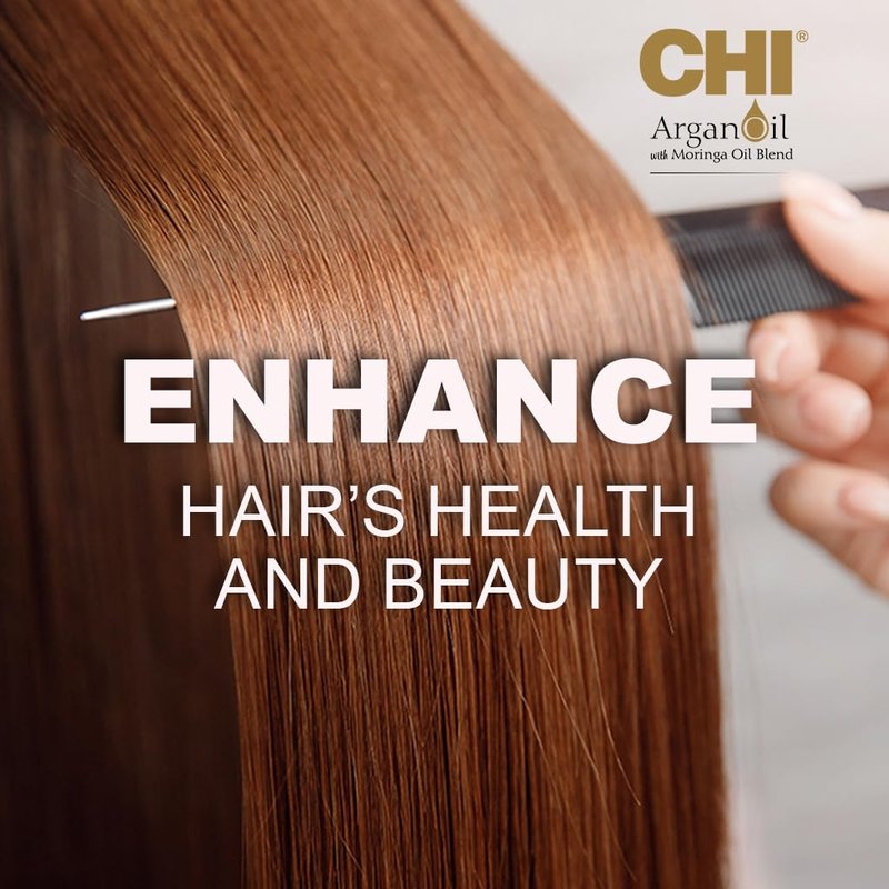 CHI Argan Oil Luxe Trio Kit - Shampoo, Conditioner & Moringa Oil | 11 fl. oz. Set of 3