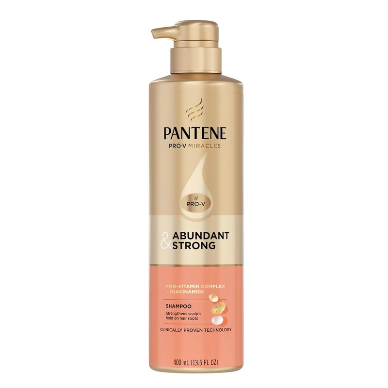 Pantene Abundant & Strong Shampoo - Strengthens Hair Roots | 13.5 oz