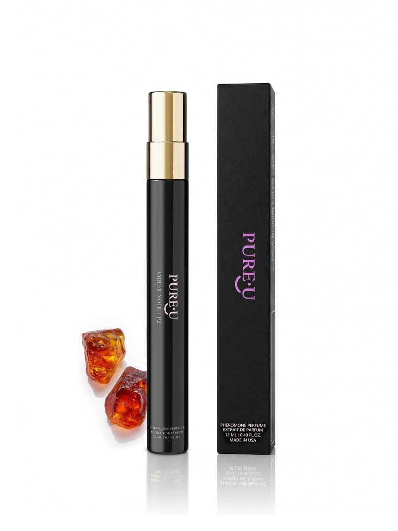 PUREU Pheromone Perfume for Women - Long Lasting Warm Amber Vanilla Gourmand Scent, Intensely Concentrated Extrait de Parfum Spray Oil, Travel Size for Romantic Date Night, 0.41 fl. oz (12ml)