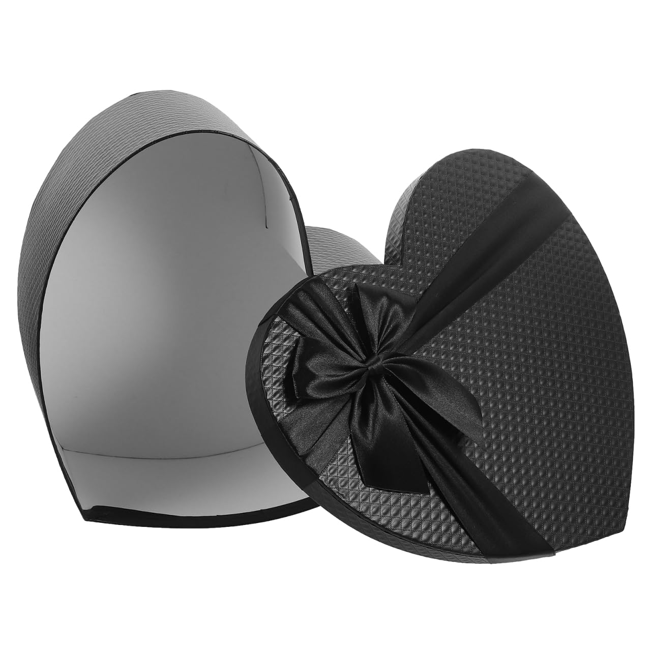 Box Heart Shaped Black Box Holiday Dessert Bags Empty Bouquet Bags Candy Treat Container Christmas Love Shaped Birthday Heart-shaped Souvenir Bridesmaid Paper