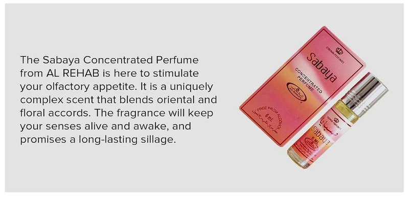 Al Rehab Sabaya Concentrated Perfume Rollerball - Unisex 6 ML | Long-Lasting Fragrance