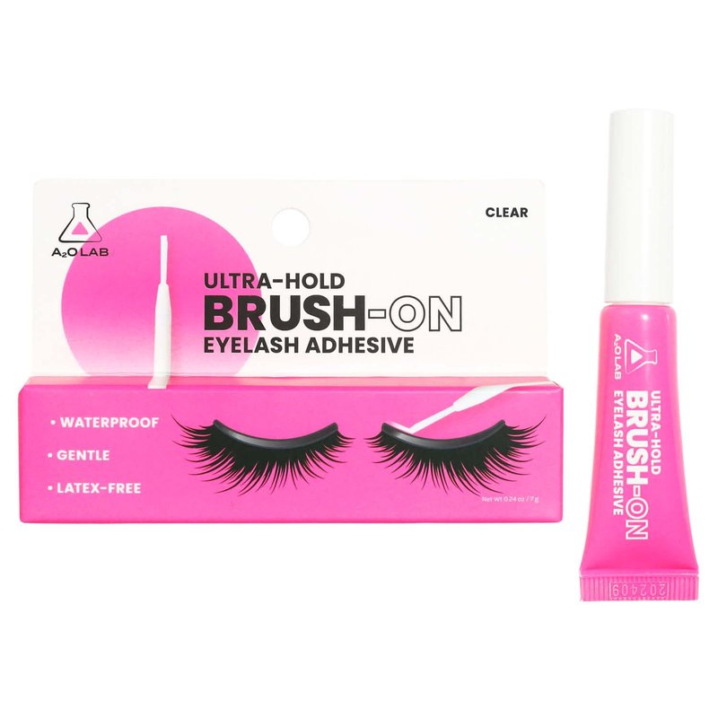 A2O Lab Ultra-Hold Brush-On Eyelash Adhesive, Clear, Waterproof, Latex-Free (1)