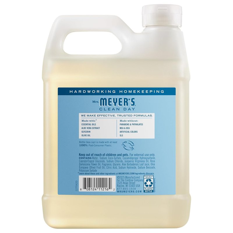 Mrs. MEYER'S CLEAN DAY Hand Soap Refill Scent Variety Pack 2 CT (Lemon Verbena + Rain Water)