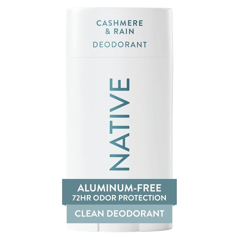 Native Deodorant - Naturally Derived 72-Hour Odor Control | Aluminum-Free Cashmere & Rain, 2.65oz