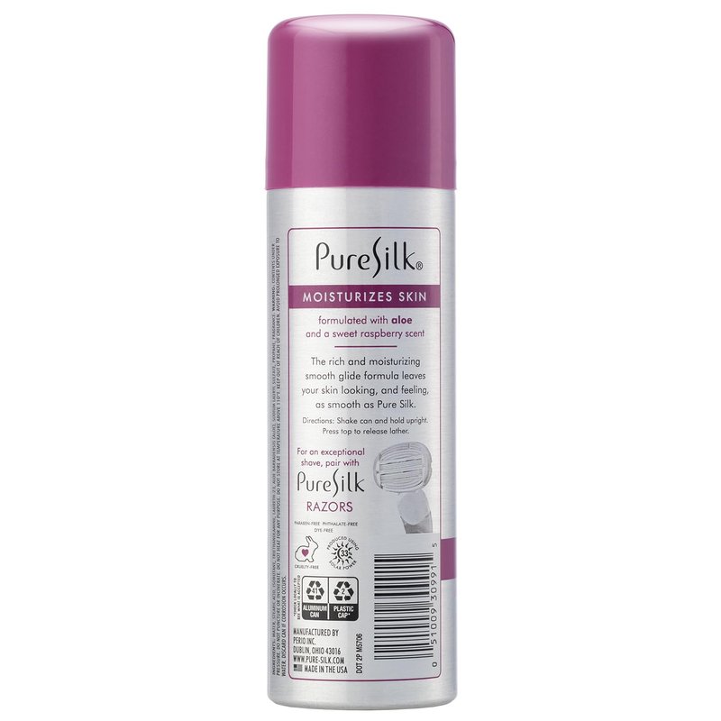 Pure Silk raspberry mist Spa Therapy Shave Cream for Women, 7.25 Oz, Pack Of 6