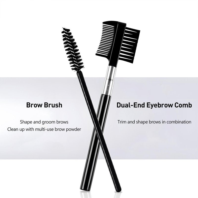 Kootinn Eyebrow Trimmer Kit, 6 in 1 Eyebrow Scissors, Tweezer, Eyebrow Razor, Eyebrow Brush and Comb for Women